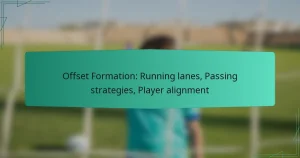 Offset Formation: Running lanes, Passing strategies, Player alignment
