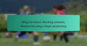 Wing Formation: Blocking schemes, Misdirection plays, Player positioning